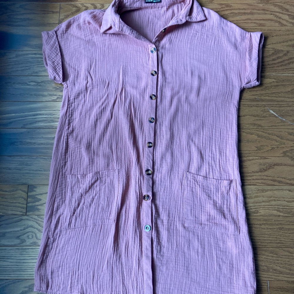 Women’s Button Down Cotton Dress- Size Small